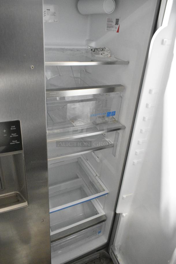 BRAND NEW SCRATCH AND DENT! Frigidaire Gallery Stainless Steel Cooler w/ Freezer and Water/Ice Dispenser. Tested and Powers On But Does Not Get Cold - Image 5 of 9