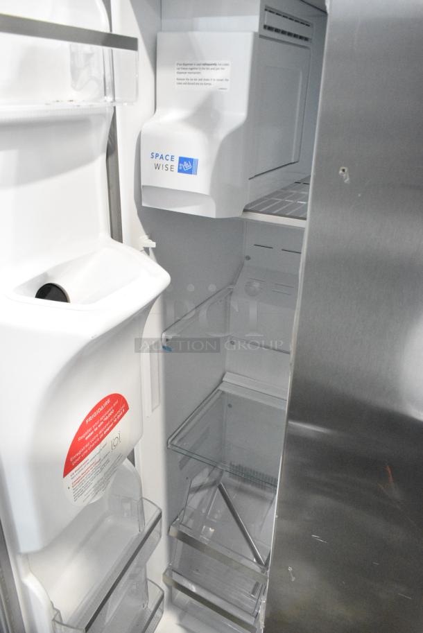 BRAND NEW SCRATCH AND DENT! Frigidaire Gallery Stainless Steel Cooler w/ Freezer and Water/Ice Dispenser. Tested and Powers On But Does Not Get Cold - Image 7 of 9