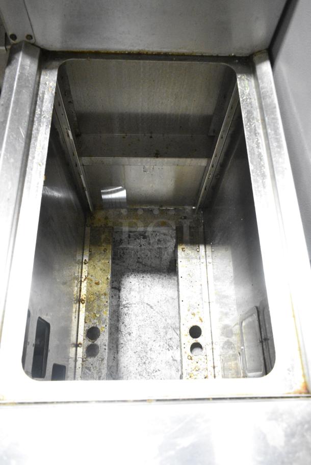 Frymaster FH217SE Stainless Steel Commercial Electric Powered 2 Bay Deep Fat Fryer w/ 2 Dumping Stations on Commercial Casters. 480 Volts, 3 Phase. - Image 10 of 17