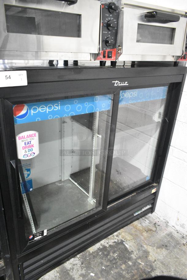 2021 True GDM-41SL-48-HC-LD Metal Commercial 2 Door Reach In Cooler Merchandiser w/ Poly Coated Racks. 115 Volts, 1 Phase. Tested and Powers On But Does Not Get Cold - Image 1 of 5