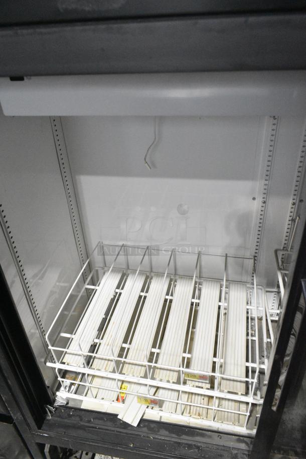 2016 True GDM-41SL-48-HC-LD Metal Commercial 2 Door Reach In Cooler Merchandiser w/ Poly Coated Racks. 115 Volts, 1 Phase. Tested and Working! - Image 3 of 5