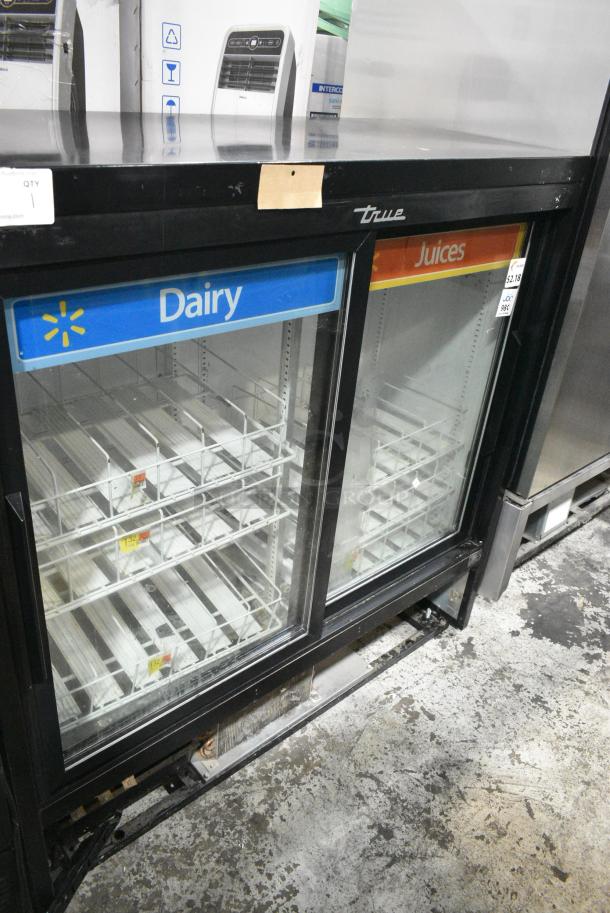 2017 True GDM-41SL-48-HC-LD Metal Commercial 2 Door Reach In Cooler Merchandiser w/ Poly Coated Racks. 115 Volts, 1 Phase. Tested and Working! - Image 1 of 6