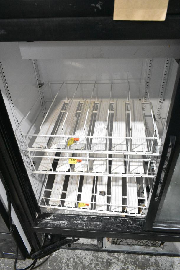 2017 True GDM-41SL-48-HC-LD Metal Commercial 2 Door Reach In Cooler Merchandiser w/ Poly Coated Racks. 115 Volts, 1 Phase. Tested and Working! - Image 4 of 6