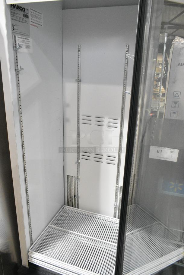 2019 Habco SE18 Metal Commercial Single Door Reach In Cooler Merchandiser w/ Poly Coated Racks. 115 Volts, 1 Phase. Tested and Powers On But Does Not Get Cold - Image 3 of 4