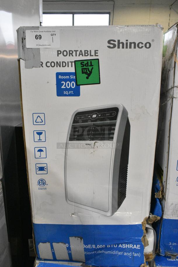 BRAND NEW SCRATCH AND DENT! Shinco SPF1-08C 4,350 BTU Portable Air Conditioner. - Image 1 of 2