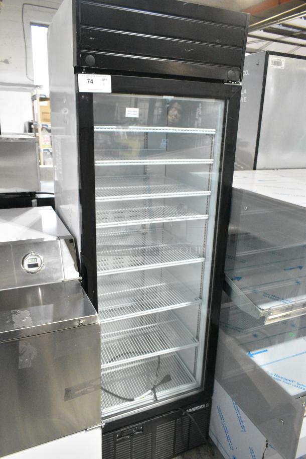 2019 Habco SE18 Metal Commercial Single Door Reach In Cooler Merchandiser w/ Poly Coated Racks. 115 Volts, 1 Phase. Tested and Working! - Image 1 of 5