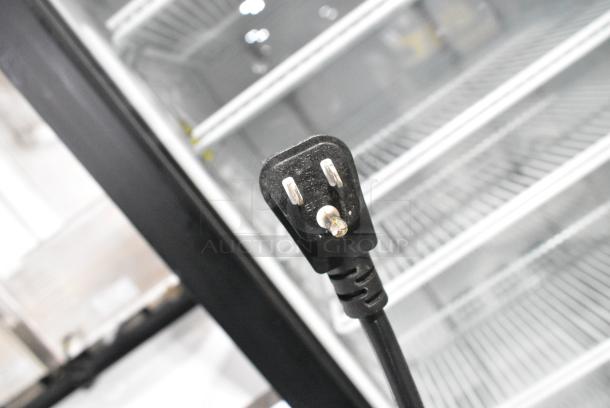 2019 Habco SE18 Metal Commercial Single Door Reach In Cooler Merchandiser w/ Poly Coated Racks. 115 Volts, 1 Phase. Tested and Working! - Image 3 of 5