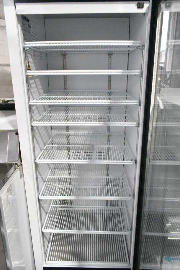 2019 Habco SE18 Metal Commercial Single Door Reach In Cooler Merchandiser w/ Poly Coated Racks. 115 Volts, 1 Phase. Tested and Working! - Image 4 of 5