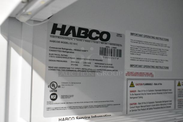 2019 Habco SE18 Metal Commercial Single Door Reach In Cooler Merchandiser w/ Poly Coated Racks. 115 Volts, 1 Phase. Tested and Working! - Image 5 of 5