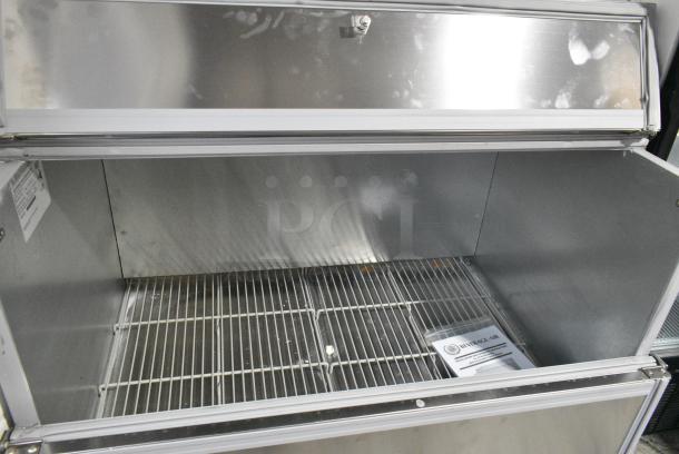 BRAND NEW SCRATCH AND DENT! Beverage Air SMF49HC-1-W Metal Commercial Milk Cooler on Commercial Casters. 115 Volts, 1 Phase. Tested and Working! - Image 6 of 8