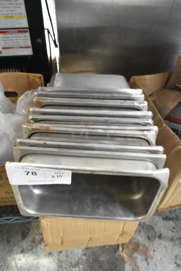 10 Stainless Steel Drop In Bins. 10 Times Your Bid! - Image 1 of 4