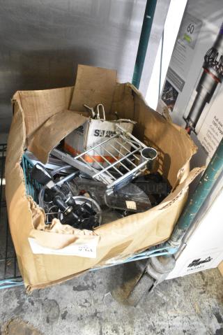 ALL ONE MONEY! Lot of Various Items Including Wire Shelf Corners and Pot Rack Hooks