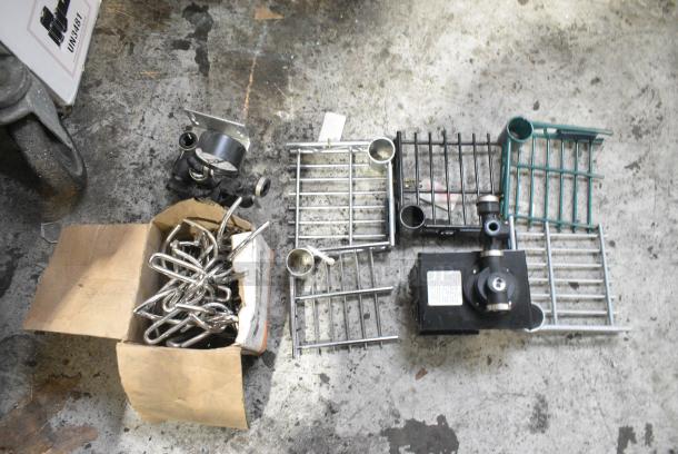 ALL ONE MONEY! Lot of Various Items Including Wire Shelf Corners and Pot Rack Hooks - Image 2 of 4