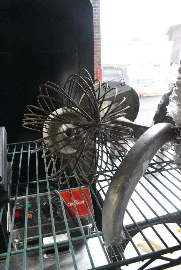 2 Metal Attachment for Hobart Mixer; A20 20 Quart Whisk and Dough Hook. 2 Times Your Bid! - Image 1 of 5