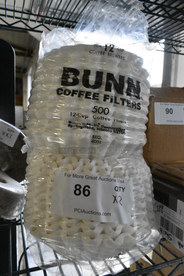 ALL ONE MONEY! Lot of 2 Sleeves of Bunn Coffee Filters - Image 1 of 3