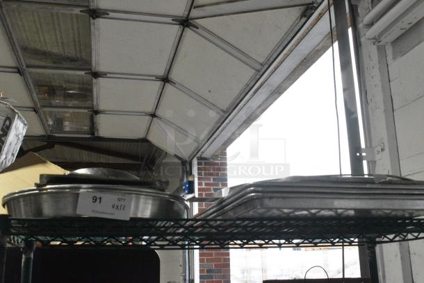 12 Various Items Including Stainless Steel Drop In Bin Lids, Round Baking Pans, Dome Cover, Metal Baking Pans. 12 Times Your Bid! - Image 1 of 5