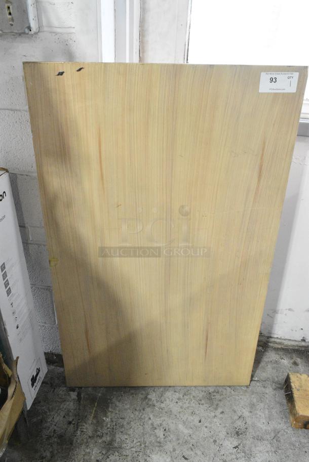 BRAND NEW SCRATCH AND DENT! Lancaster Table and Seating Wood Pattern Tabletop - Image 1 of 3