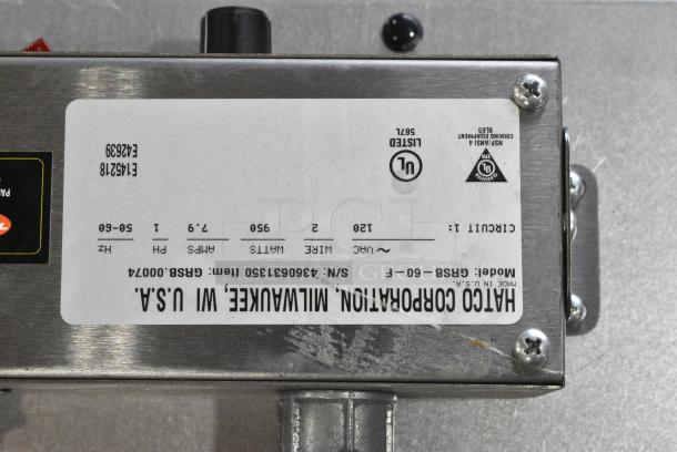 Hatco GRSB-60-F Metal Heated Shelf. 120 Volts, 1 Phase. - Image 5 of 5