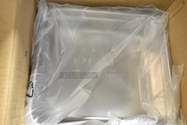 BRAND NEW! Box of 7 Choice 2/3 Size Stainless Steel Drop In Bins. 2/3x4. - Image 3 of 6