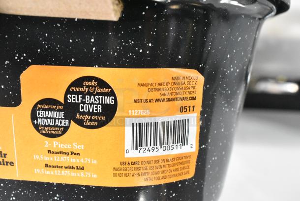 BRAND NEW SCRATCH AND DENT! Metal Roasting Pan w/ Lid - Image 4 of 4