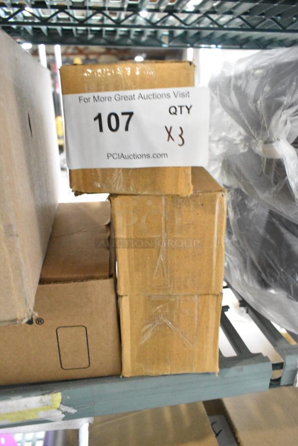 3 BRAND NEW SCRATCH AND DENT! Box of 6 American Metalcraft WVASP10 10" Wavy Aged Stainless Steel Solid Spoon. 3 Times Your Bid! - Image 3 of 4