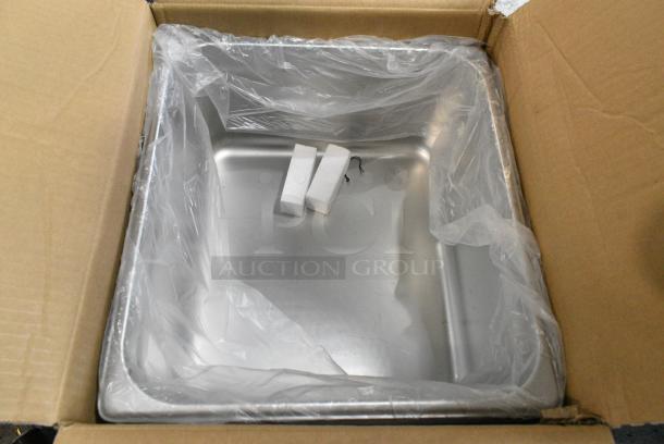 BRAND NEW SCRATCH AND DENT! Box of 6 Choice 4070162 2/3 Size 6" Deep Anti-Jam Stainless Steel Steam Table / Hotel Pan - 24 Gauge - Image 1 of 3