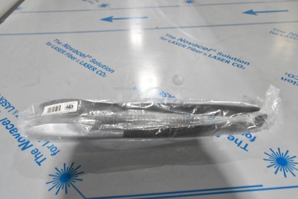 2 BRAND NEW SCRATCH AND DENT! Box of 6 American Metalcraft WVAT2 11 3/4" Wavy Aged Stainless Steel Tongs. 2 Times Your Bid! - Image 1 of 5