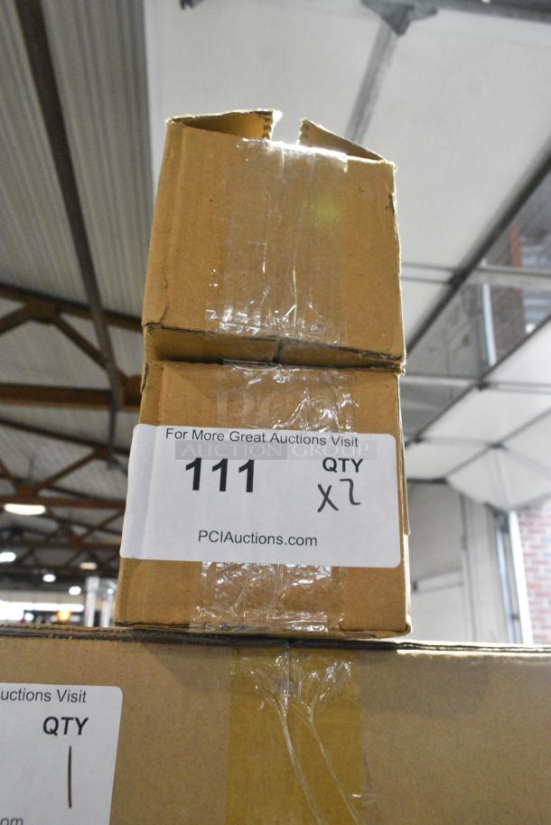 2 BRAND NEW SCRATCH AND DENT! Box of 6 American Metalcraft WVAT2 11 3/4" Wavy Aged Stainless Steel Tongs. 2 Times Your Bid! - Image 4 of 5