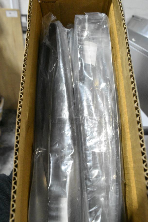 2 BRAND NEW SCRATCH AND DENT! Box of 6 American Metalcraft WVAT2 11 3/4" Wavy Aged Stainless Steel Tongs. 2 Times Your Bid! - Image 5 of 5