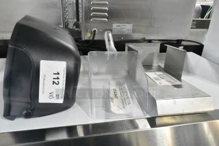3 BRAND NEW SCRATCH AND DENT! Items Including Scotsman KHOLDER Stainless Steel Scoop Holder, 271436407 Carlisle 436407 Spectrum 64 oz. Clear Polycarbonate Utility Scoop, San Jamar Poly Wall Mount Toilet Paper Dispenser. 3 Times Your Bid!