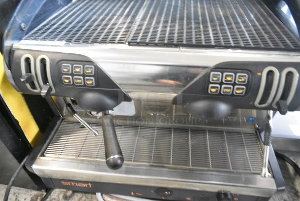Faema Giugiaro Design Stainless Steel Commercial Countertop 2 Group Espresso Machine w/ Portafilter and 2 Steam Wands. 208 Volts, 1 Phase. - Image 4 of 12