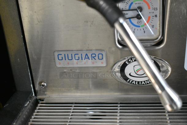 Faema Giugiaro Design Stainless Steel Commercial Countertop 2 Group Espresso Machine w/ Portafilter and 2 Steam Wands. 208 Volts, 1 Phase. - Image 6 of 12