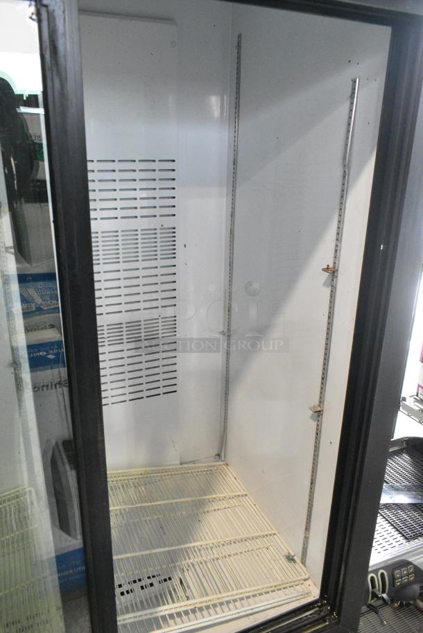 Universal Nolin MC1300S-1 Metal Commercial 2 Door Reach In Cooler Merchandiser w/ Poly Coated Racks. 115 Volts, 1 Phase. Tested and Working! - Image 3 of 4