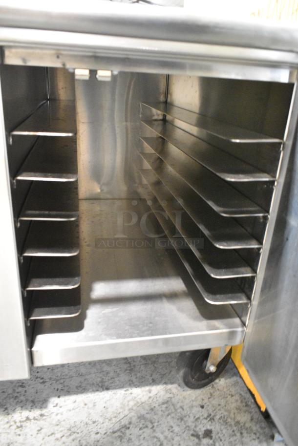Stainless Steel Commercial 2 Door Equipment Stand Pan Rack on Commercial Casters. - Image 4 of 8