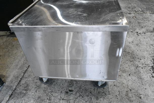 Stainless Steel Commercial 2 Door Equipment Stand Pan Rack on Commercial Casters. - Image 7 of 8