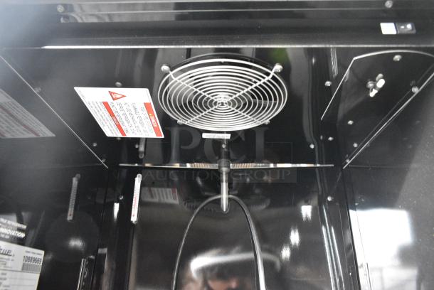 BRAND NEW SCRATCH AND DENT! 2024 True CVM-13-HC Metal Commercial Single Door Reach In Cooler Merchandiser. See Pictures for Broken Glass Door. 115 Volts, 1 Phase. Tested and Working! - Image 3 of 4