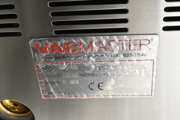 BRAND NEW SCRATCH AND DENT! VacMaster VP215 Stainless Steel Commercial Countertop Vacuum Sealer. 120 Volts, 1 Phase. Tested and Working! - Image 7 of 10