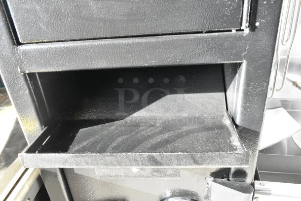 BRAND NEW SCRATCH AND DENT! Office Furniture 360 Black Metal Single Compartment Drop Safe. - Image 3 of 6