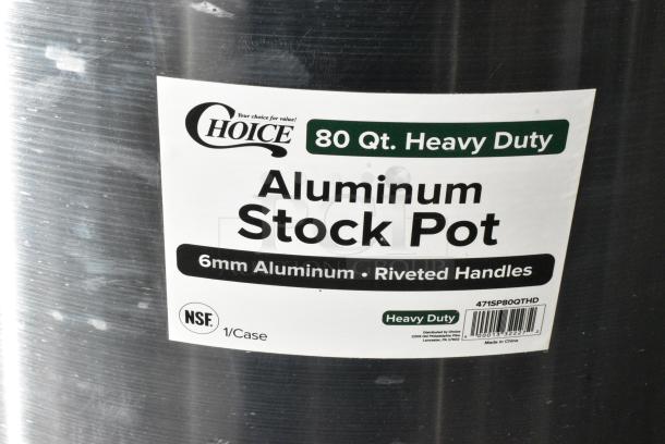 3 BRAND NEW SCRATCH AND DENT! Choice 471SP80QTHD 80 Qt. Heavy Weight Aluminum Stock Pot. 3 Times Your Bid! - Image 5 of 5