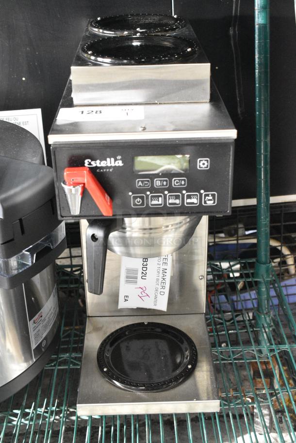 BRAND NEW SCRATCH AND DENT! Estella Caffe 236ECB3D2U ECB-3D2U Automatic Coffee Maker with 3 Decanter Warmers and Digital Display. 120 Volts, 1 Phase. - Image 1 of 7