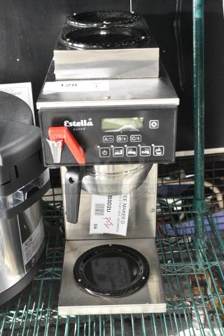 BRAND NEW SCRATCH AND DENT! Estella Caffe 236ECB3D2U ECB-3D2U Automatic Coffee Maker with 3 Decanter Warmers and Digital Display. 120 Volts, 1 Phase.