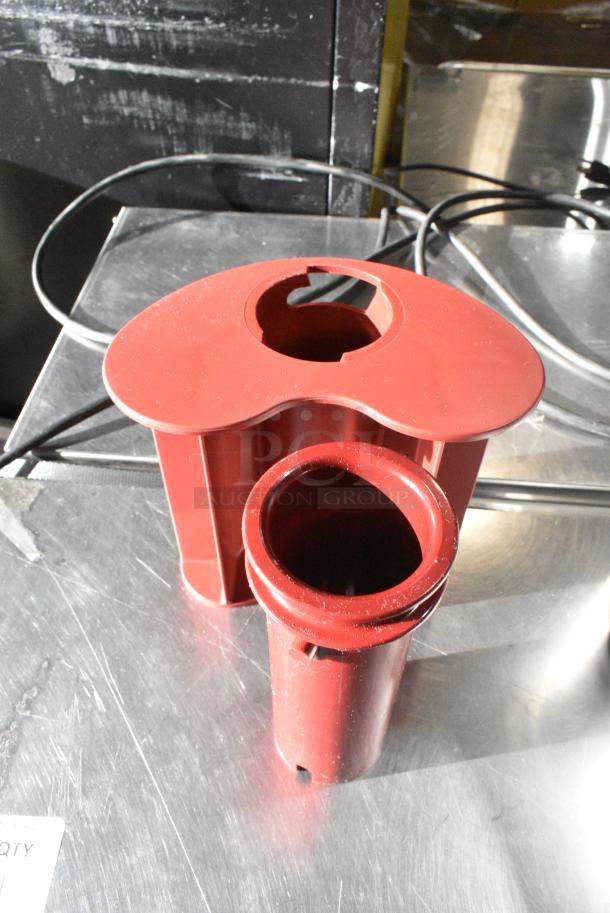 BRAND NEW SCRATCH AND DENT! Gray Poly Continuous Feed Head for Food Processor. - Image 2 of 3