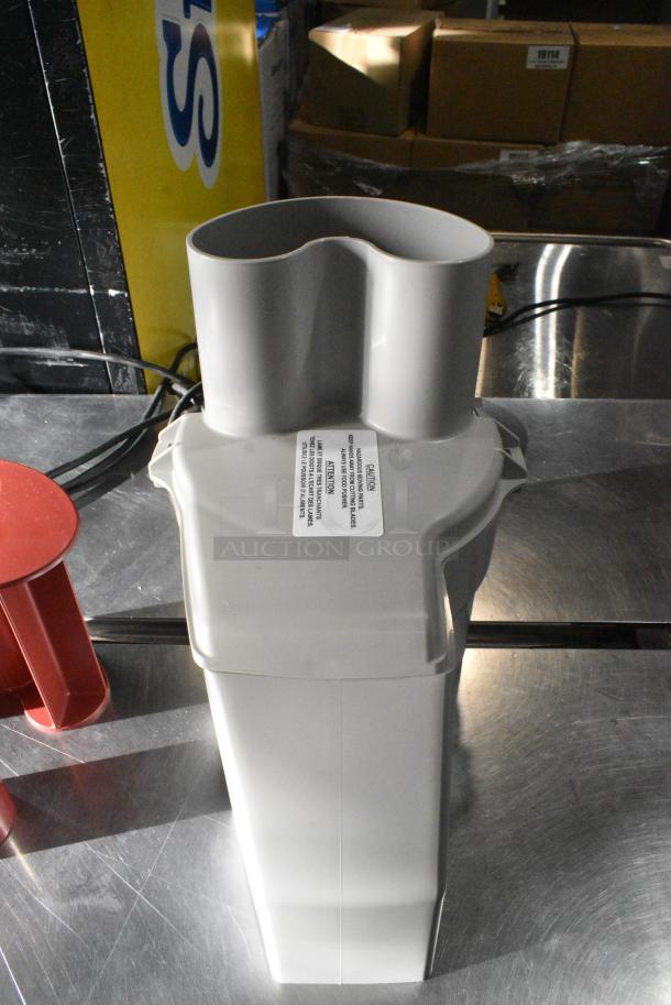 BRAND NEW SCRATCH AND DENT! Gray Poly Continuous Feed Head for Food Processor. - Image 3 of 3