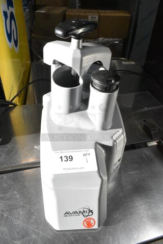 BRAND NEW SCRATCH AND DENT! AvaMix Metal Commercial Countertop Food Processor w/ Grating and Slicing Blades.