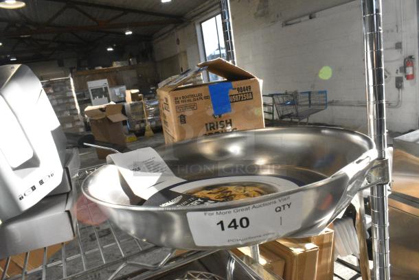 BRAND NEW SCRATCH AND DENT! Vollrath 692114 Tribute 14" Tri-Ply Stainless Steel Fry Pan with Black Silicone Handle 692114 - Image 2 of 5