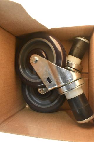 BRAND NEW SCRATCH AND DENT! Lot of 2 35912011471 Commercial Casters