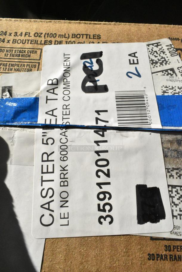 BRAND NEW SCRATCH AND DENT! Lot of 2 35912011471 Commercial Casters - Image 5 of 5