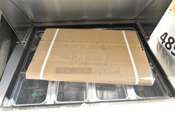 BRAND NEW SCRATCH AND DENT! 2024 True TSSU-72-30M-B-ST-HC Stainless Steel Commercial Sandwich Salad Prep Table Bain Marie Mega Top. 115 Volts, 1 Phase. Tested and Powers On But Does Not Get Cold - Image 6 of 13