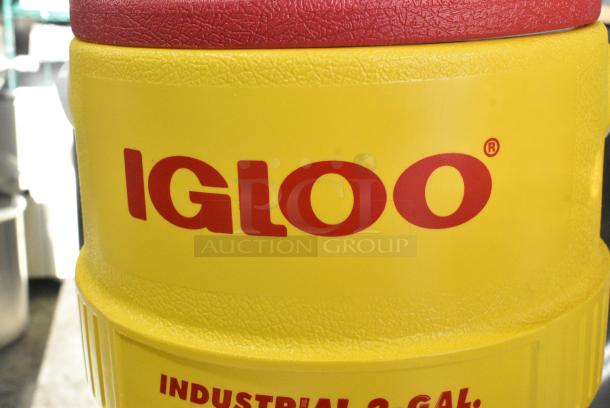 3 BRAND NEW SCRATCH AND DENT! Igloo 421 2 Gallon Yellow Insulated Beverage Dispenser / Portable Water Cooler. 3 Times Your Bid! - Image 3 of 6