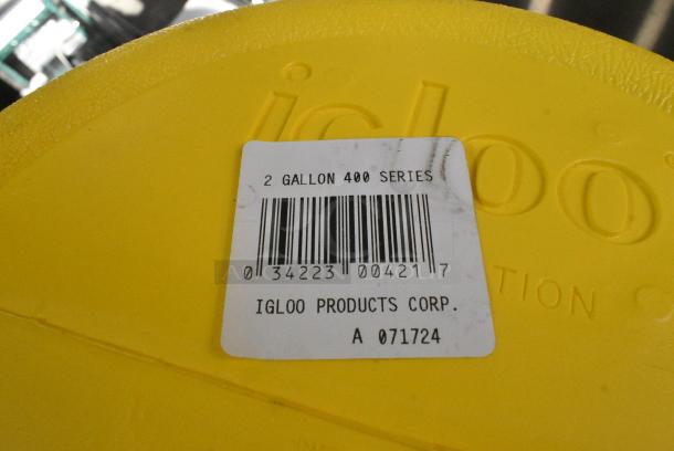 3 BRAND NEW SCRATCH AND DENT! Igloo 421 2 Gallon Yellow Insulated Beverage Dispenser / Portable Water Cooler. 3 Times Your Bid! - Image 6 of 6
